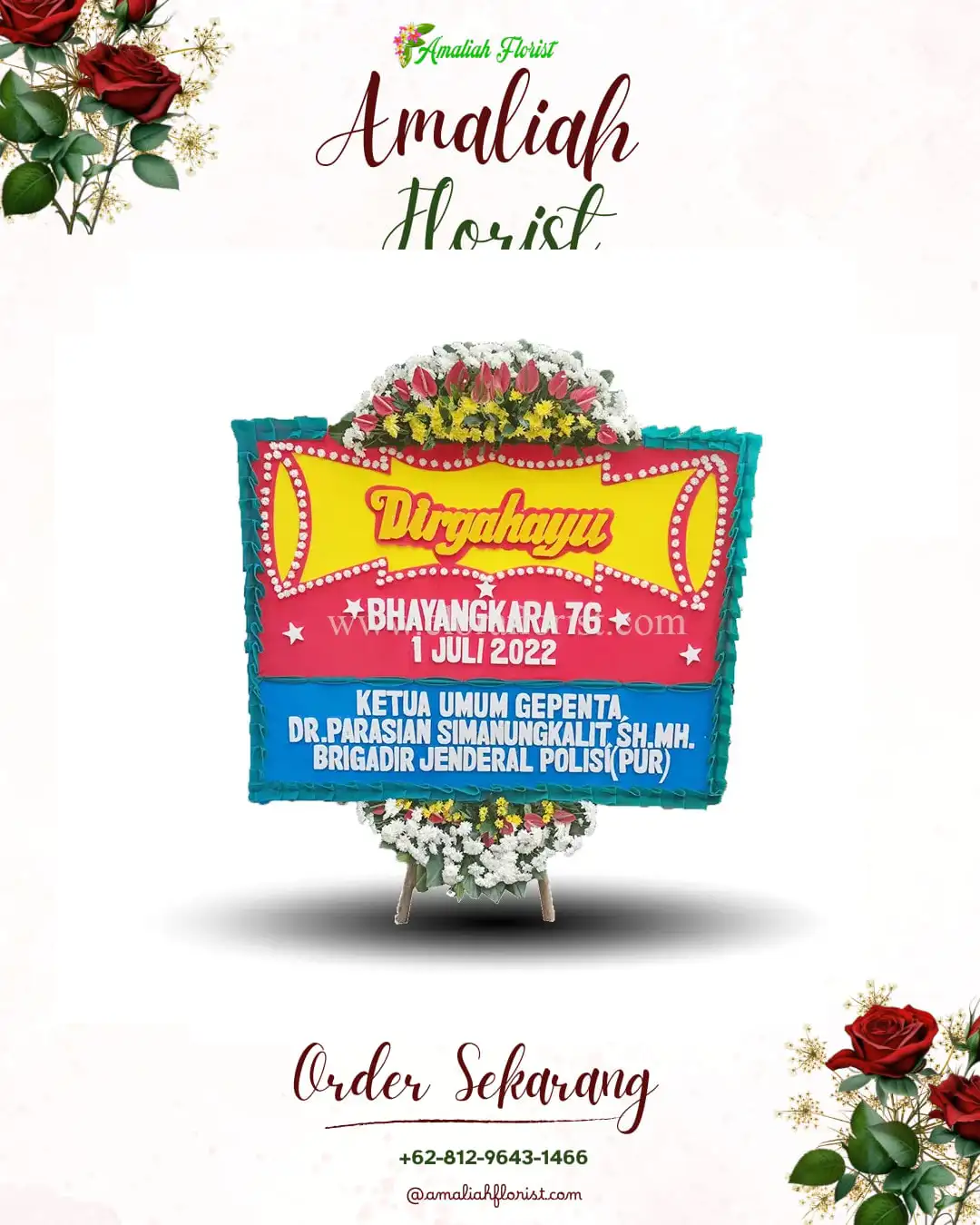 Papan Bunga HUT Ulang Tahun Ngronggot